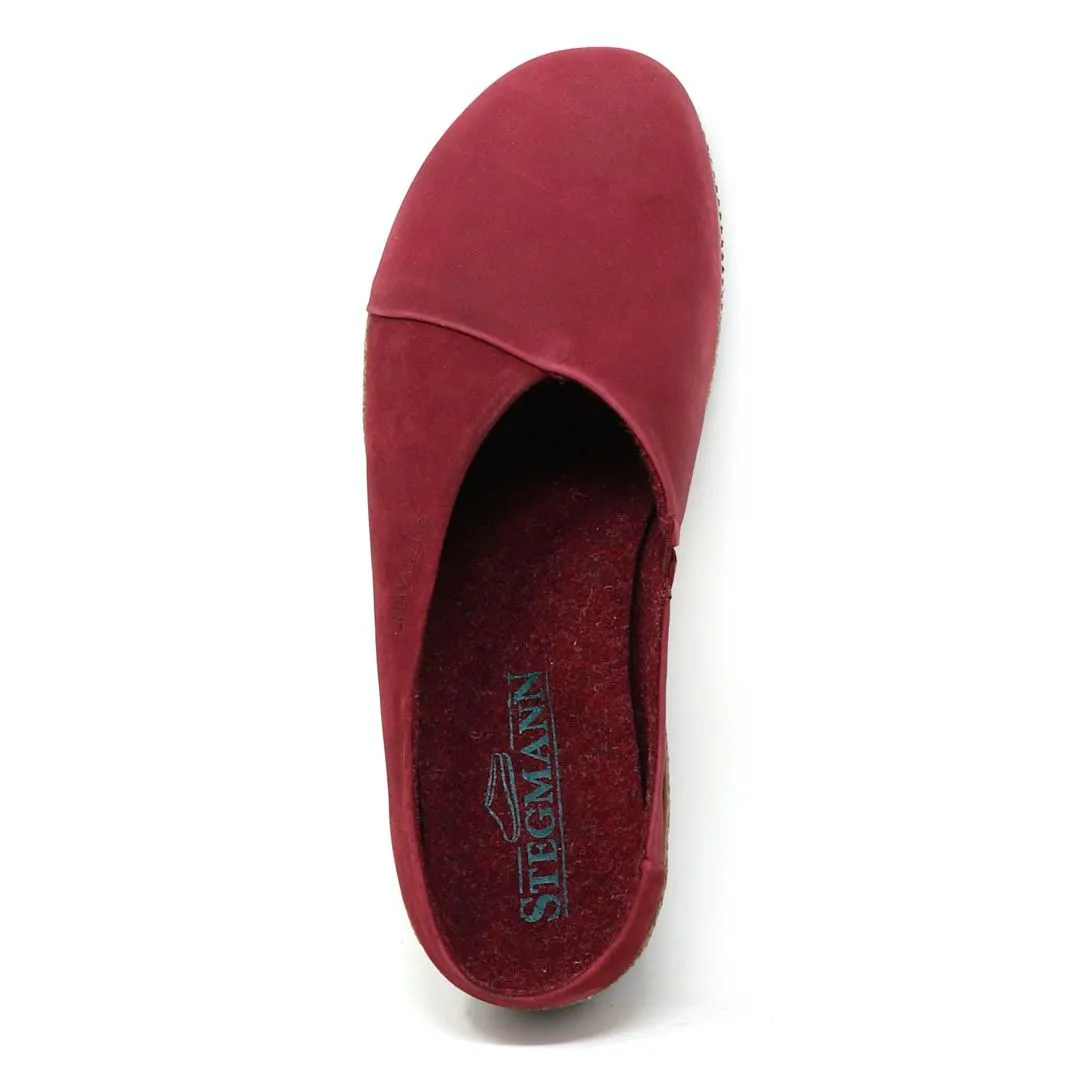 Women's Elsa Leather & Nubuck Wedge Mule