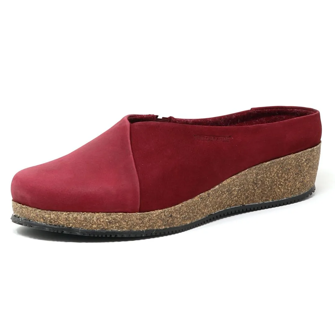 Women's Elsa Leather & Nubuck Wedge Mule