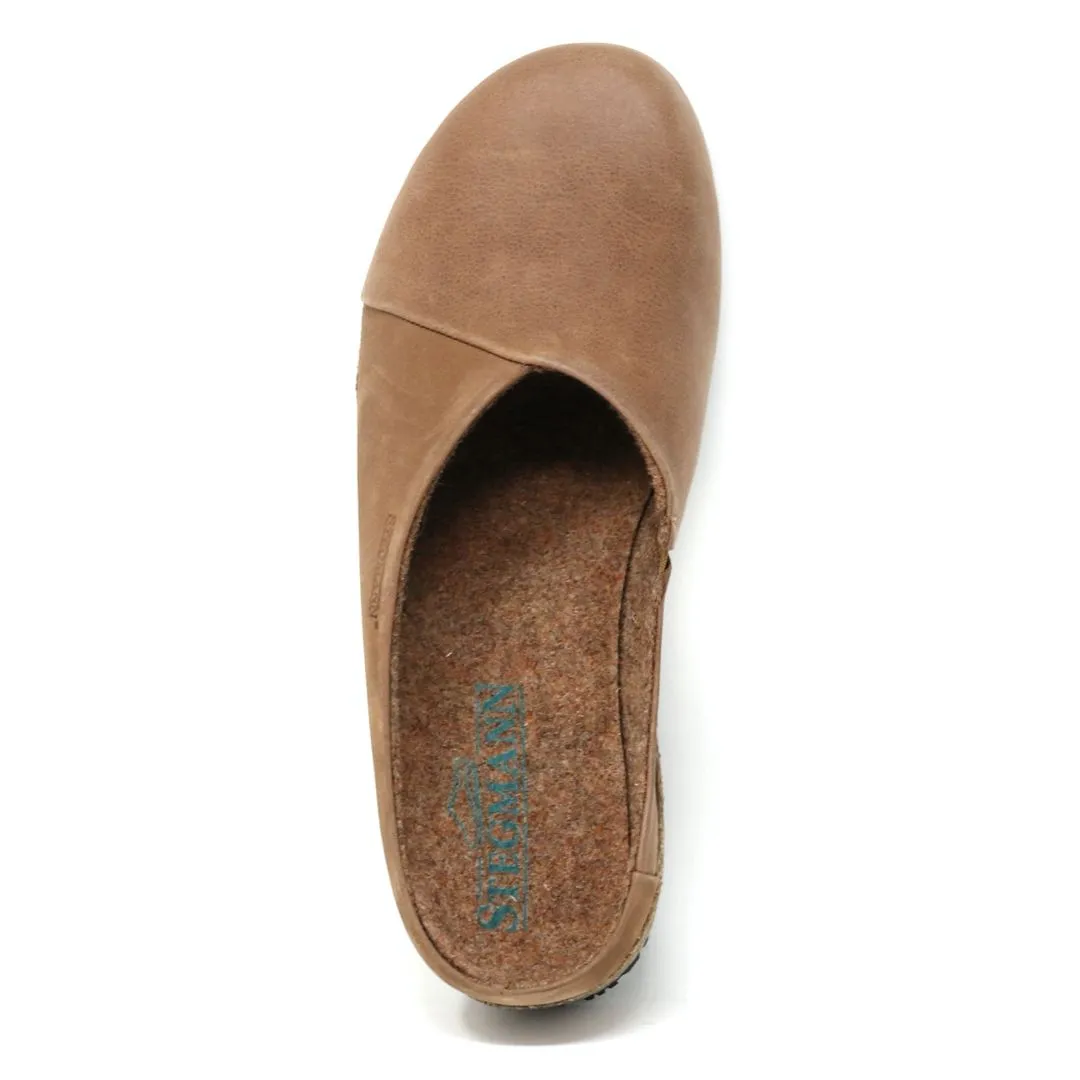 Women's Elsa Leather & Nubuck Wedge Mule