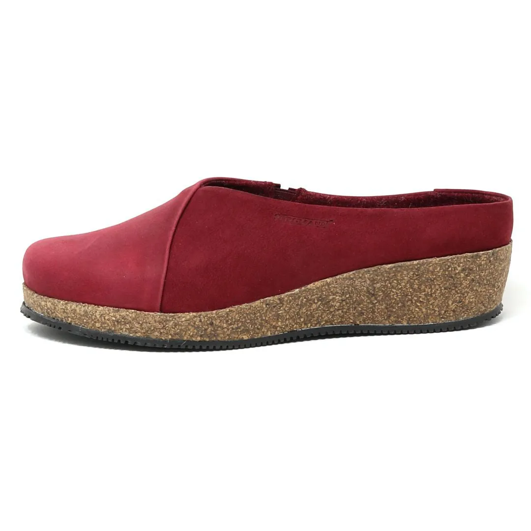Women's Elsa Leather & Nubuck Wedge Mule