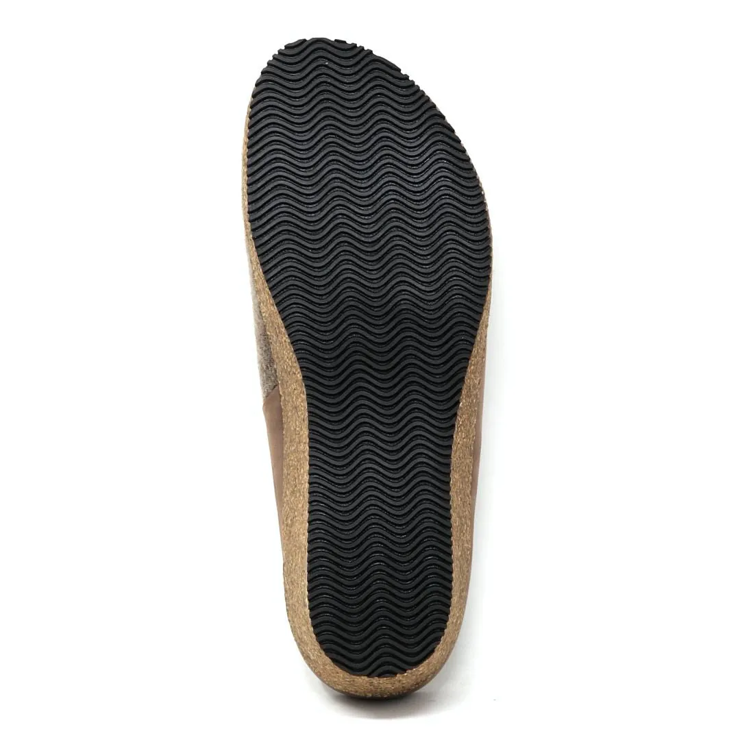 Women's Elsa Stretch Felt & Nubuck Wedge Mule