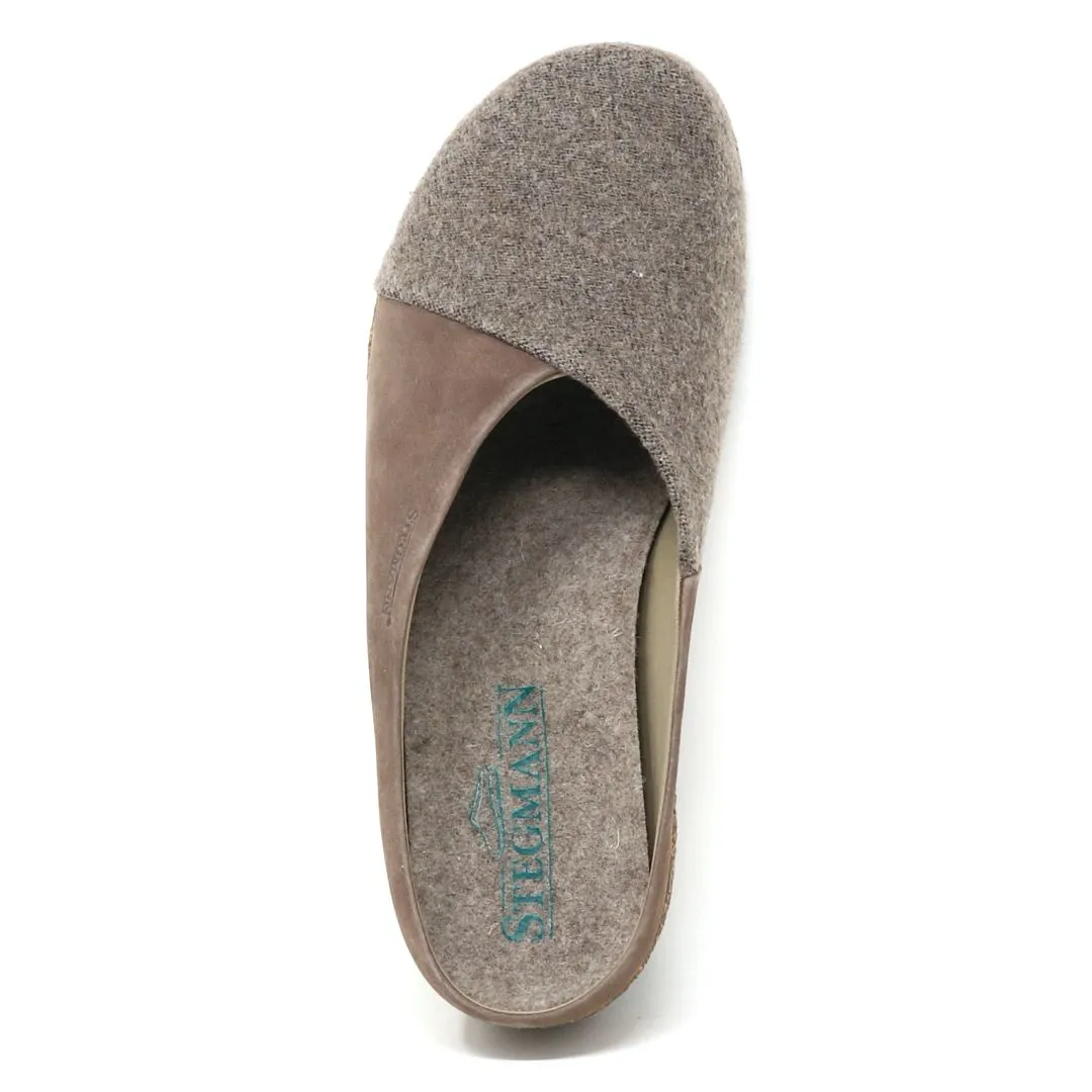 Women's Elsa Stretch Felt & Nubuck Wedge Mule